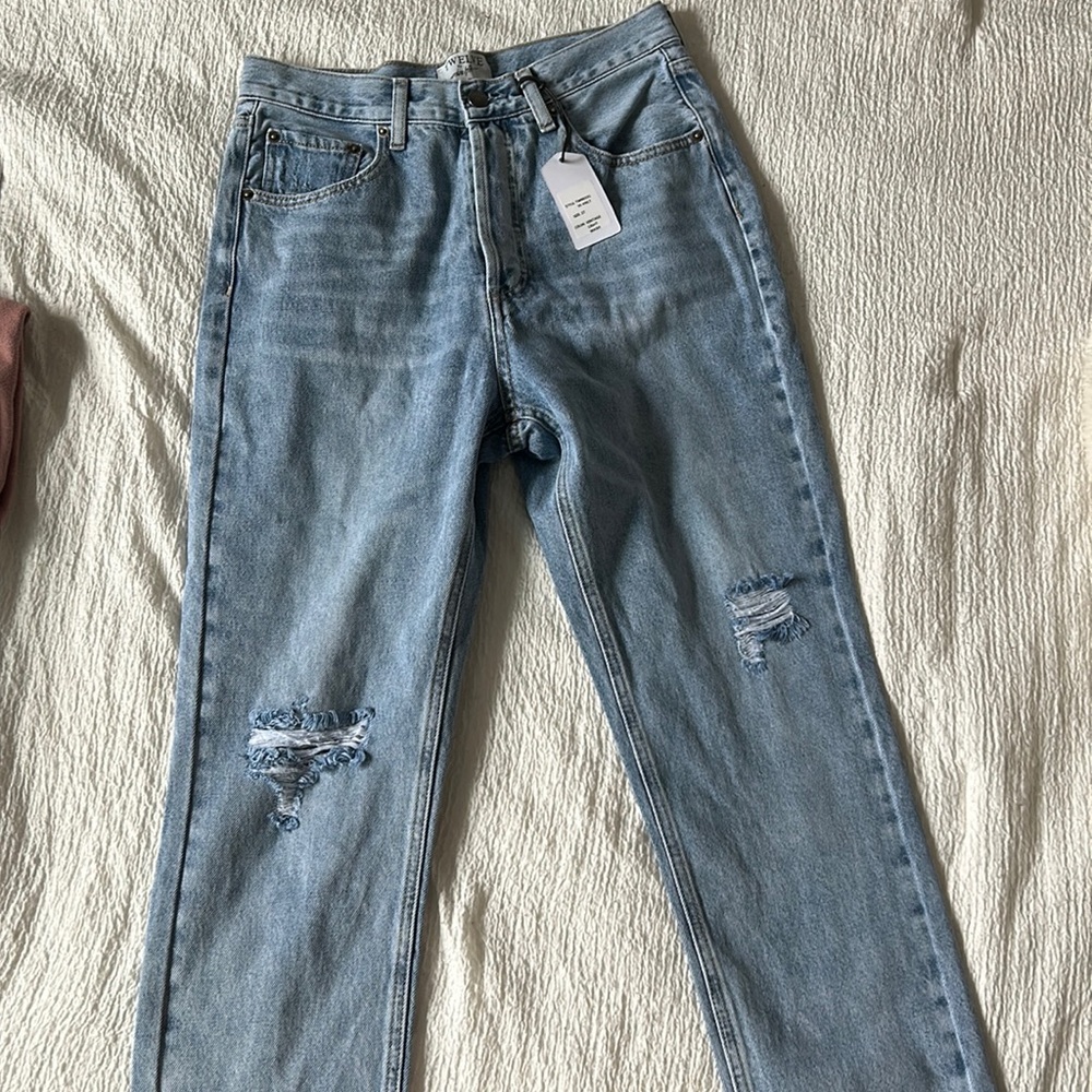 Kason Distressed High rise denim